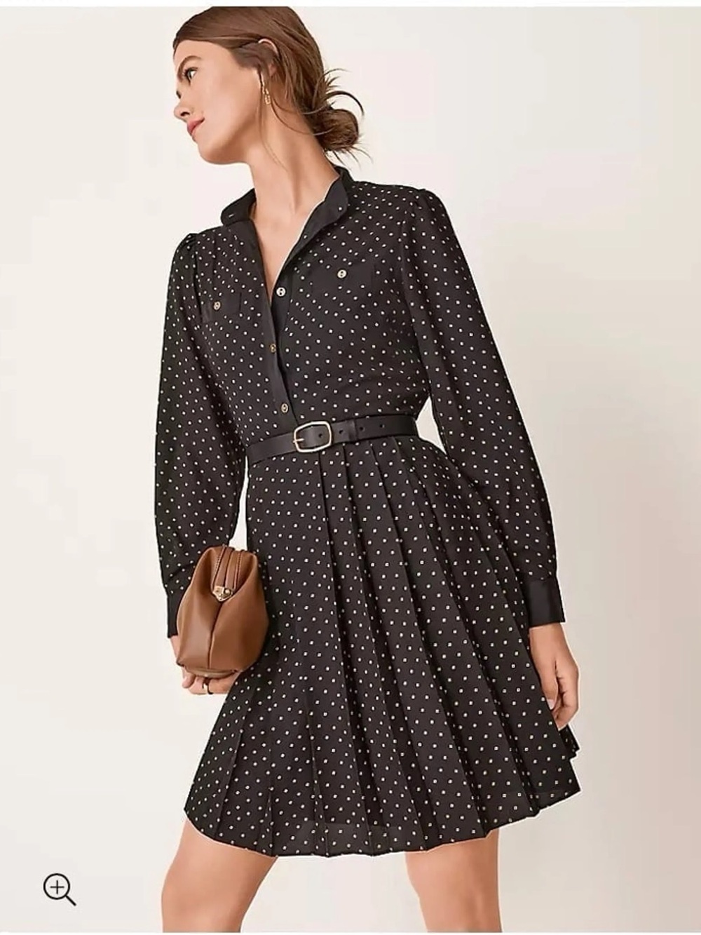 Ann Taylor Belted Shirtdress 6